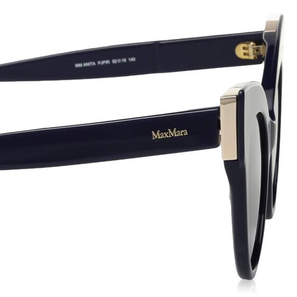 MaxMara ANITA - 807 IR Black | Sunglasses Woman | like new, leather case